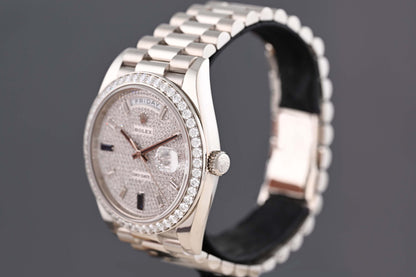 Rolex Day Date 40 228349RBR - Pave - Full Set