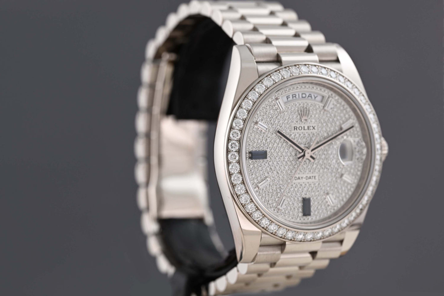 Rolex Day Date 40 228349RBR - Pave - Full Set
