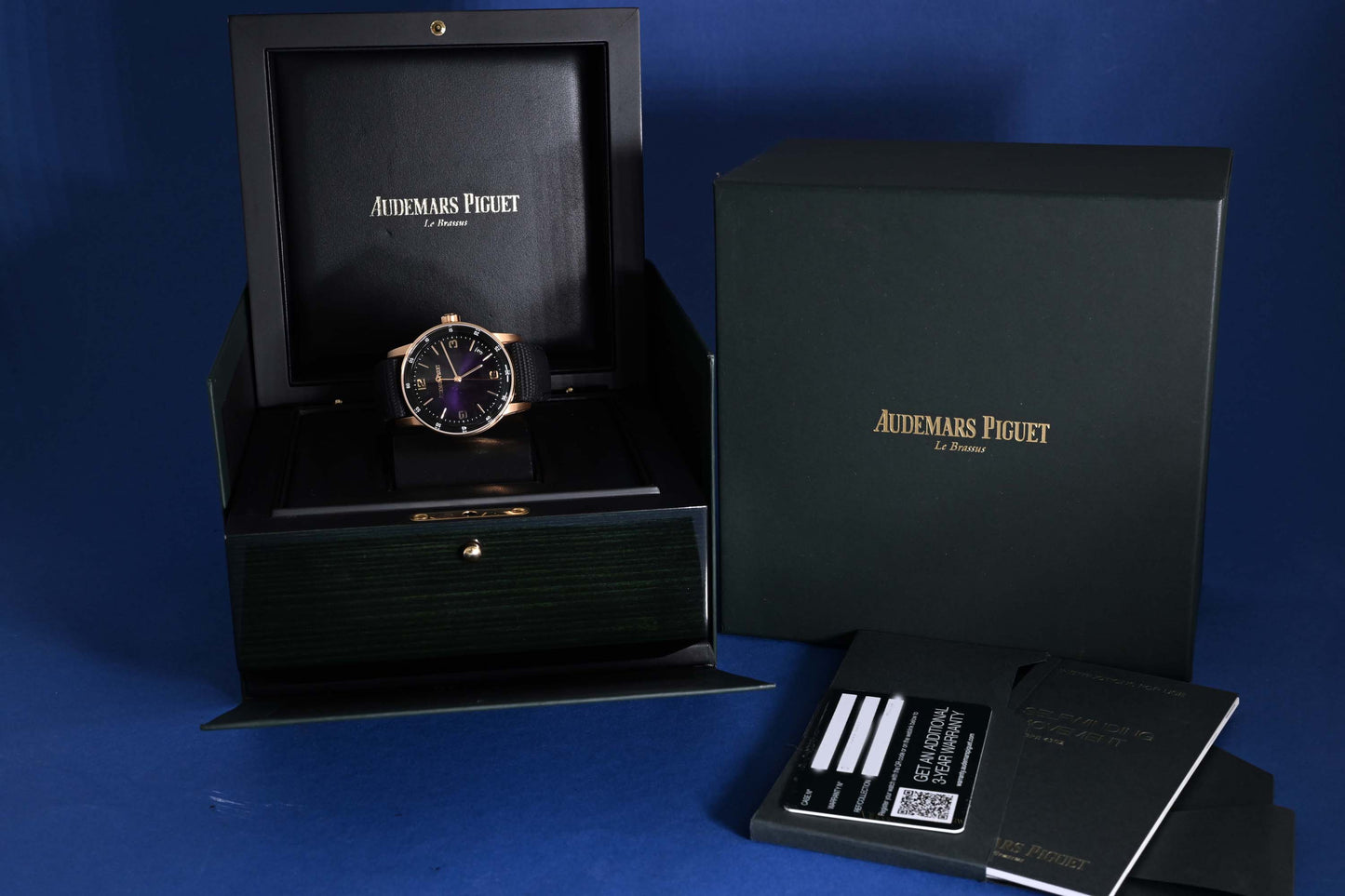 Audemars Piguet Code 11.59 Purple 18k Roségold - Full Set