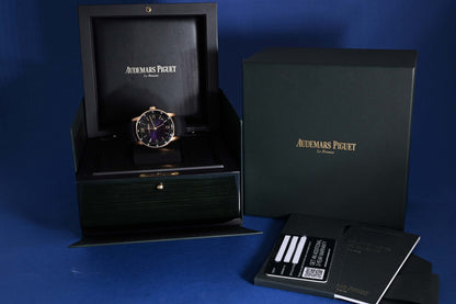Audemars Piguet Code 11.59 Purple 18k Roségold - Full Set