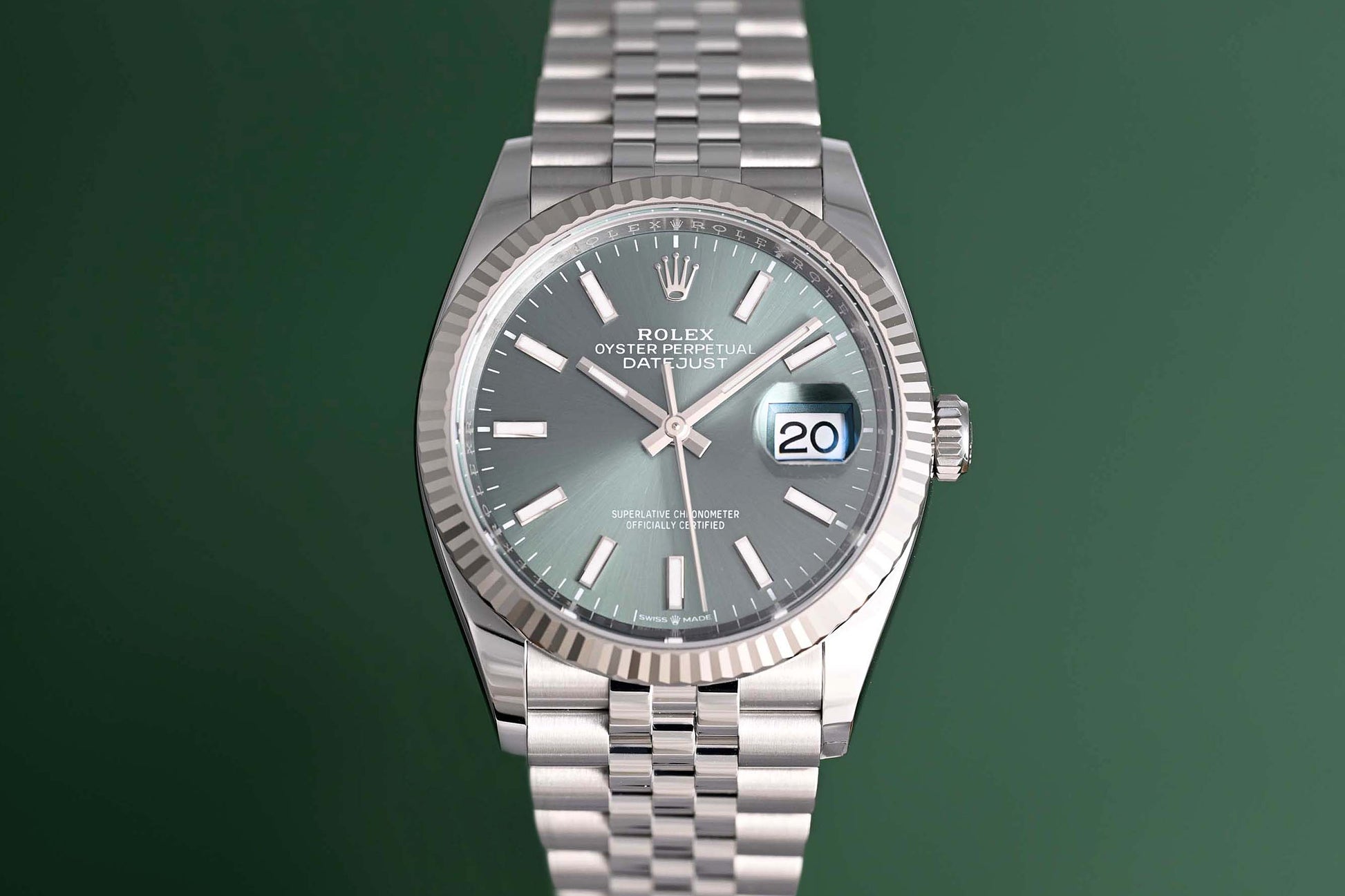 Rolex Oyster Perpetual Datejust 126234 Full Set Green Dial
