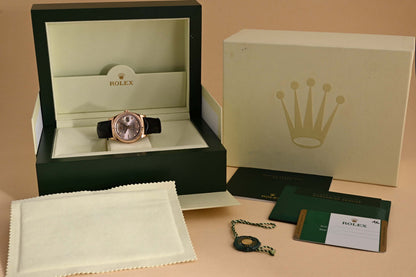 Rolex Day-Date Rose Gold 118135 - Rose Dial - Full Set - N.O.S.
