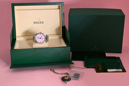 Rolex Oyster Perpetual 36mm 126000 - Full Set - Candy Pink - NEW 2026