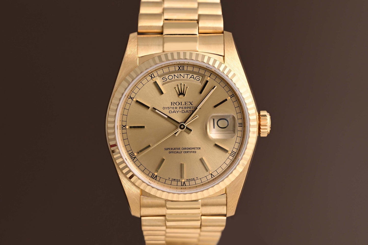 Rolex Day Date 36mm Gelbgold 18038 - 18k Yellow Gold - Full Set