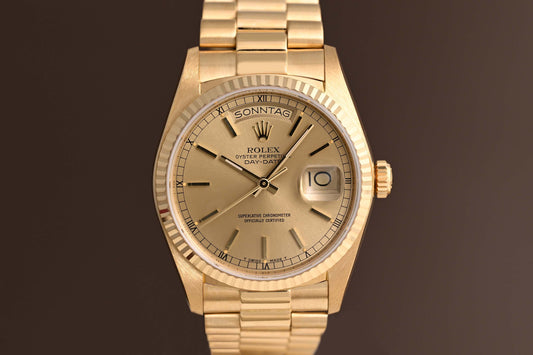 Rolex Day Date 36mm Gelbgold 18038 - 18k Yellow Gold - Full Set