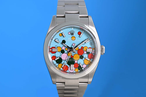 Rolex Oyster Perpetual 36 mm 126000 - Full Set - Celebration Dial - Like NEW