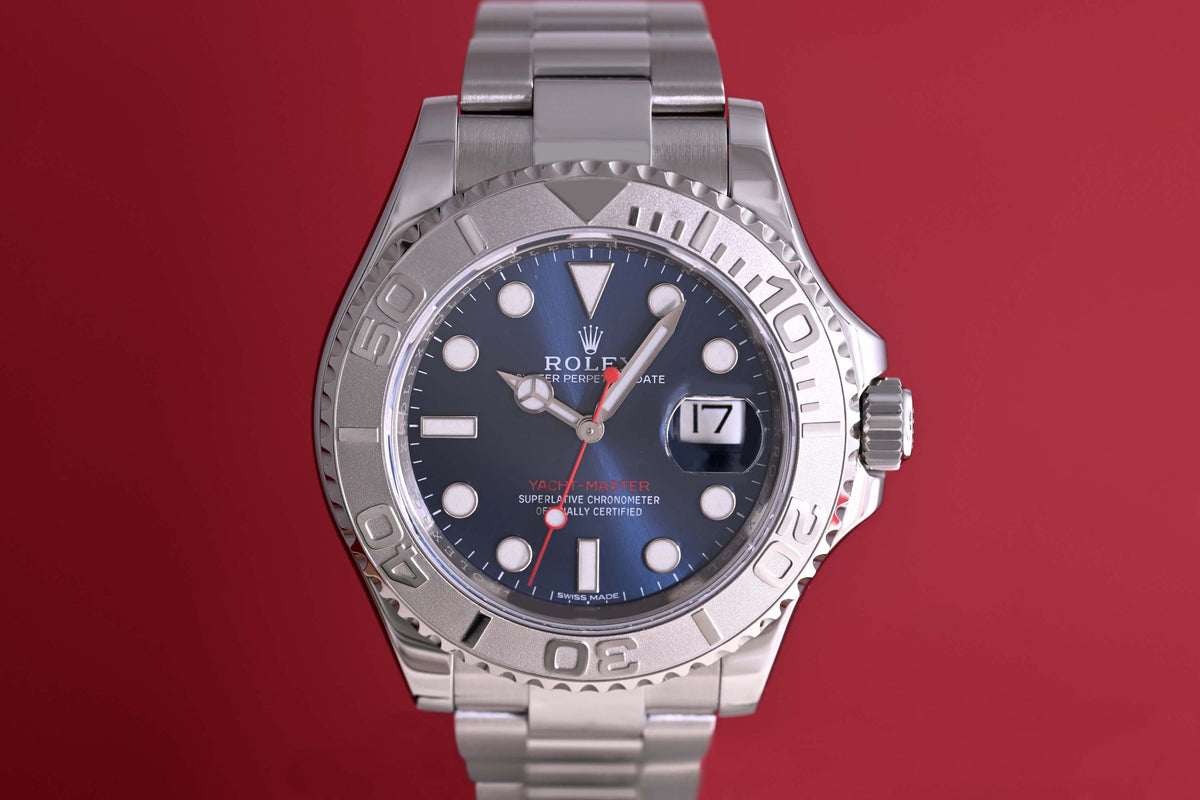 Rolex Yacht-Master 116622 - Blue Dial - Full Set - LC100