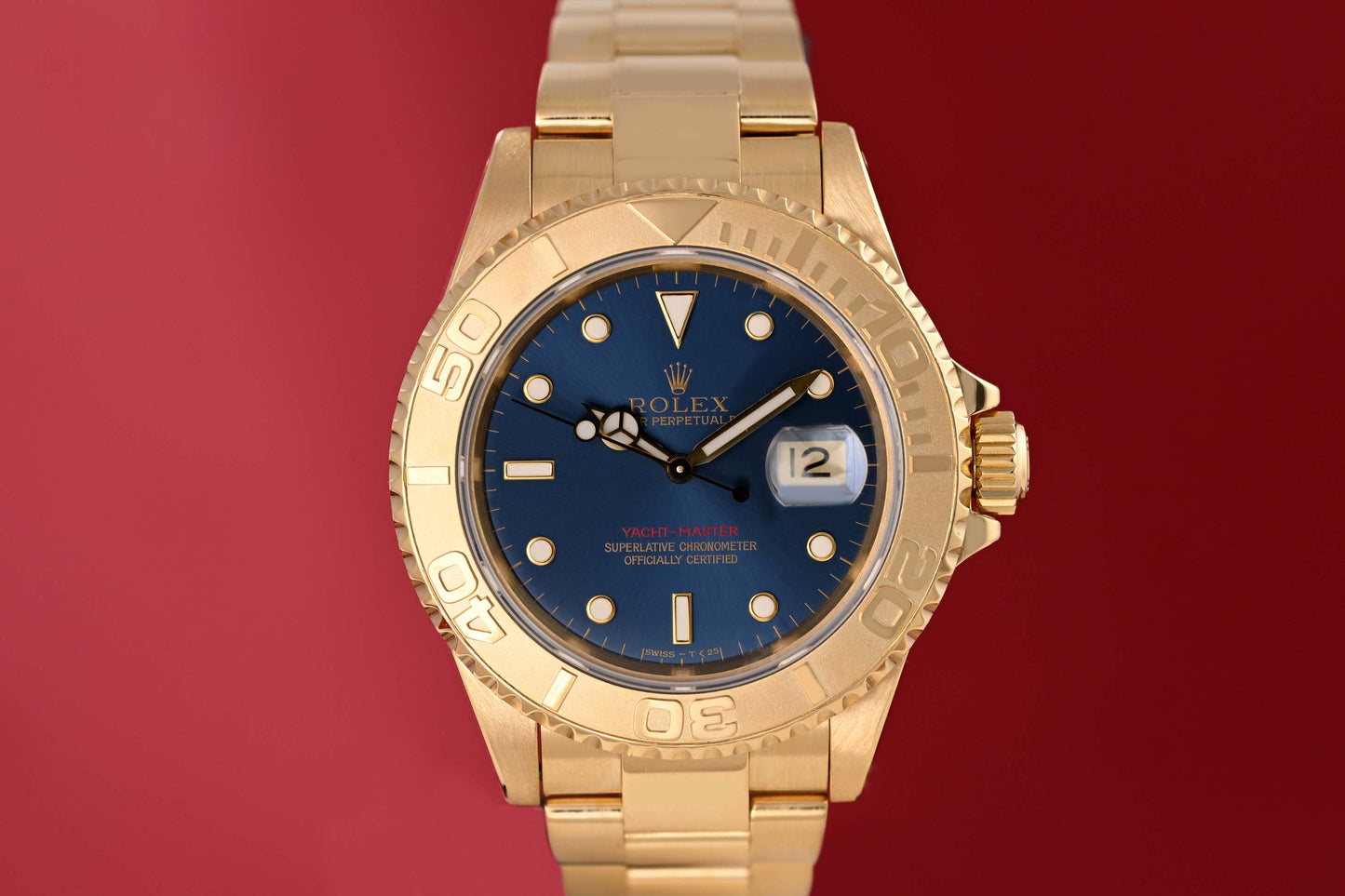 Rolex Yacht-Master 16628 - 18k Yellow Gold - Blue Dial