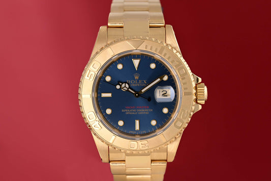 Rolex Yacht-Master 16628 - 18k Yellow Gold - Blue Dial