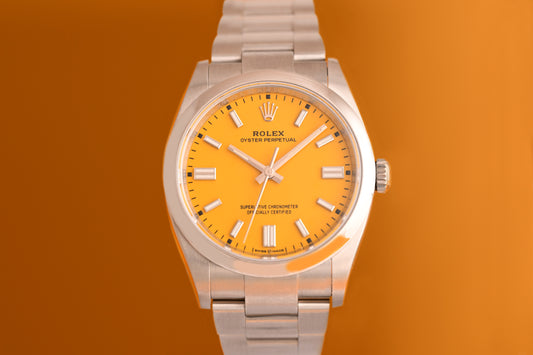 Rolex Oyster Perpetual 36mm 126000 - Full Set - Yellow - NEW