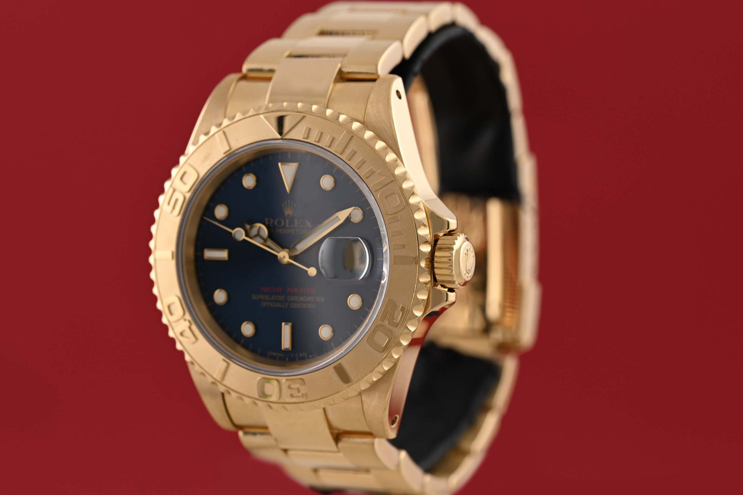 Rolex Yacht-Master 16628 - 18k Yellow Gold - Blue Dial