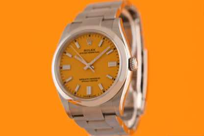 Rolex Oyster Perpetual 36mm 126000 - Full Set - Yellow - NEW