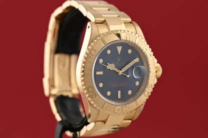 Rolex Yacht-Master 16628 - 18k Yellow Gold - Blue Dial