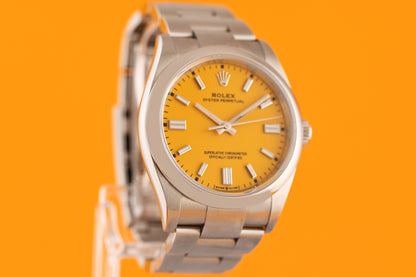 Rolex Oyster Perpetual 36mm 126000 - Full Set - Yellow - NEW