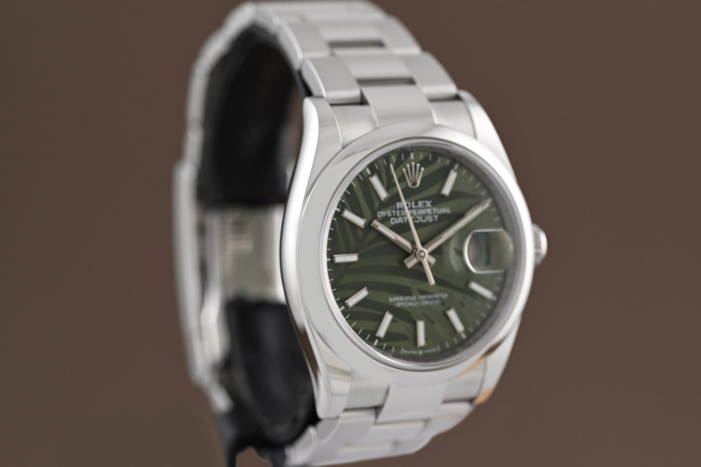 Rolex Oyster Perpetual Datejust 126200 - Full Set - Palm Motif Dial