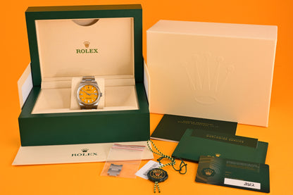 Rolex Oyster Perpetual 36mm 126000 - Full Set - Yellow - NEW