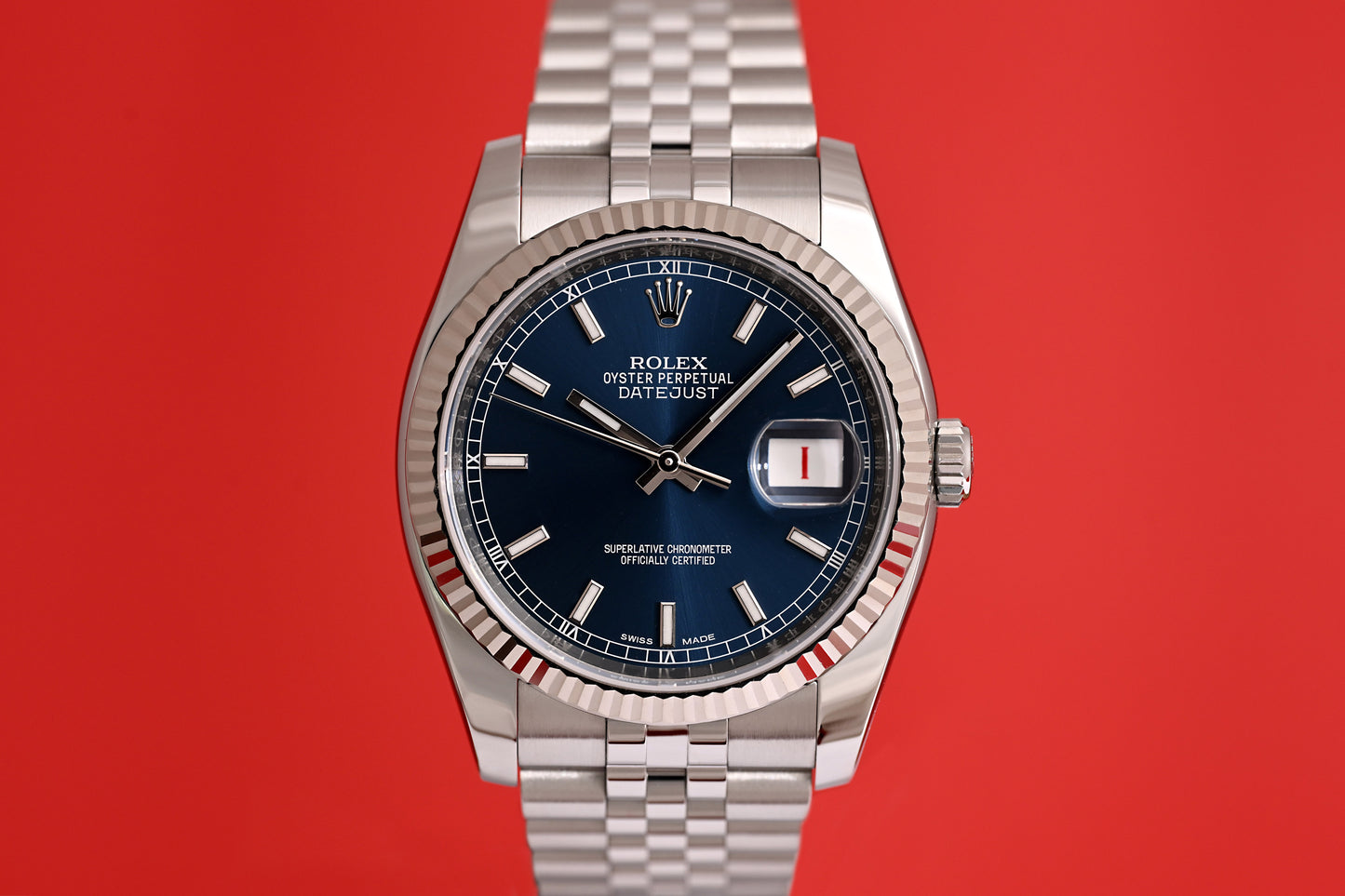 Rolex Oyster Perpetual Datejust 116234 - Blue Dial - Full Set - LC100