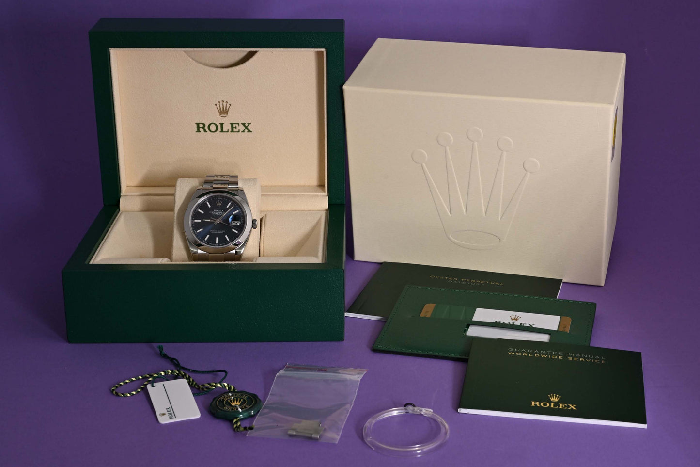 Rolex Datejust 41 - 126300 - Blue Dial - Full Set - LC100