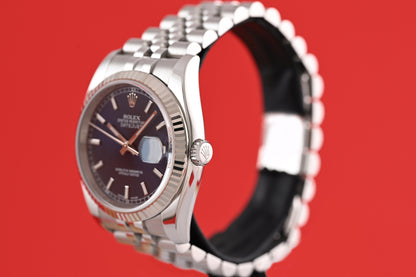 Rolex Oyster Perpetual Datejust 116234 - Blue Dial - Full Set - LC100