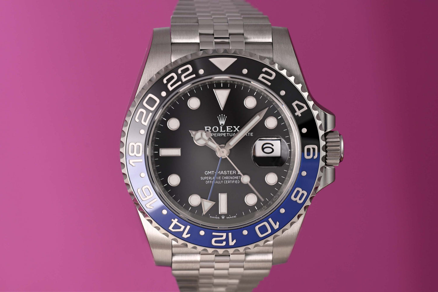 Rolex GMT Master II Batgirl 126710BLNR - Full Set - NEW - LC100 - Sticker