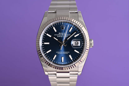 Rolex Oyster Perpetual Datejust 126234 - Blue Dial - Full Set
