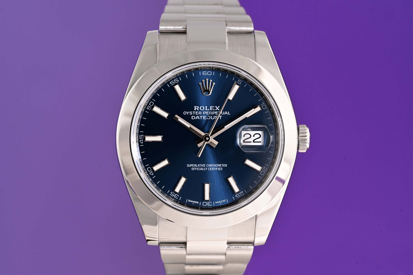 Rolex Datejust 41 - 126300 - Blue Dial - Full Set - LC100