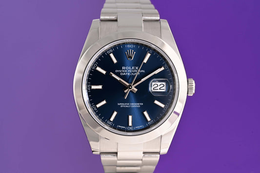 Rolex Datejust 41 - 126300 - Blue Dial - Full Set - LC100