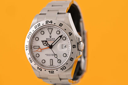 Rolex Explorer II 216570 - Full Set - Polar Dial - 2020 - NEW Card