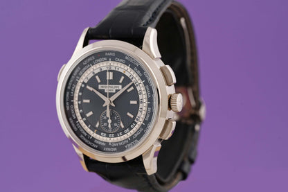 Patek Philippe World Time 5930G-010 - Blue Dial - Full Set - Like New 2022