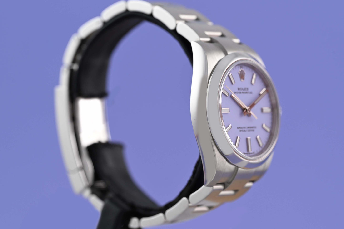 Rolex Oyster Perpetual 34 mm 124200 - Full Set - Lavender Dial - NEW 2025
