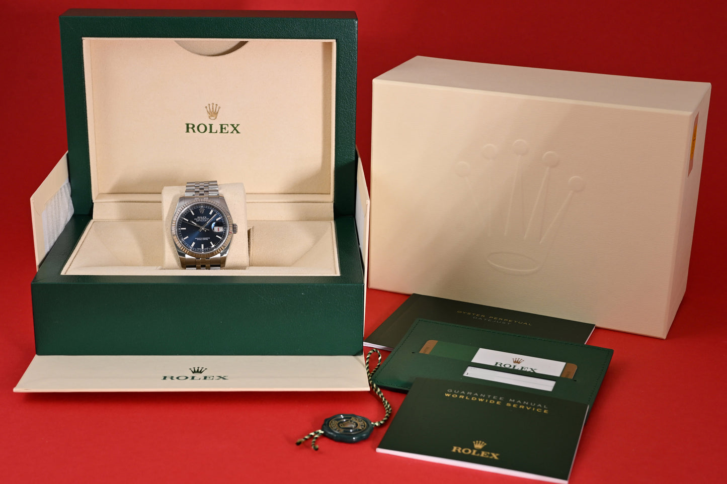Rolex Oyster Perpetual Datejust 116234 - Blue Dial - Full Set - LC100