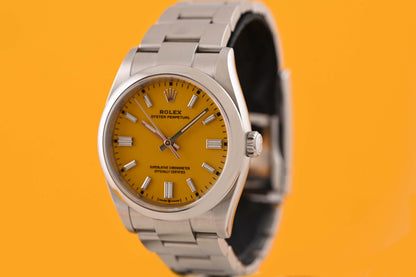 Rolex Oyster Perpetual 36mm 126000 - Full Set - Yellow - Like NEW