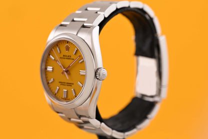 Rolex Oyster Perpetual 36mm 126000 - Full Set - Yellow - Like NEW