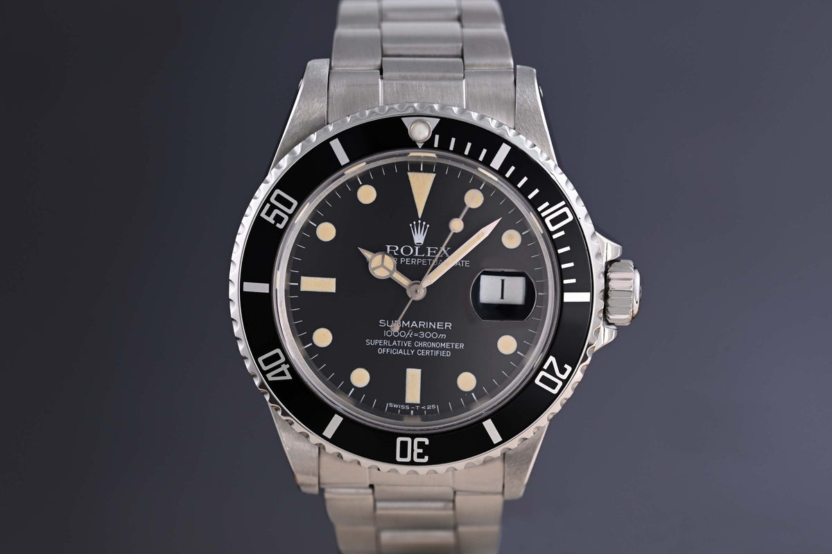Rolex Submariner 16800 - Full Set - Matte Dial- 1982