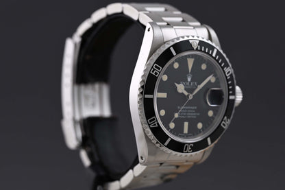 Rolex Submariner 16800 - Full Set - Matte Dial- 1982