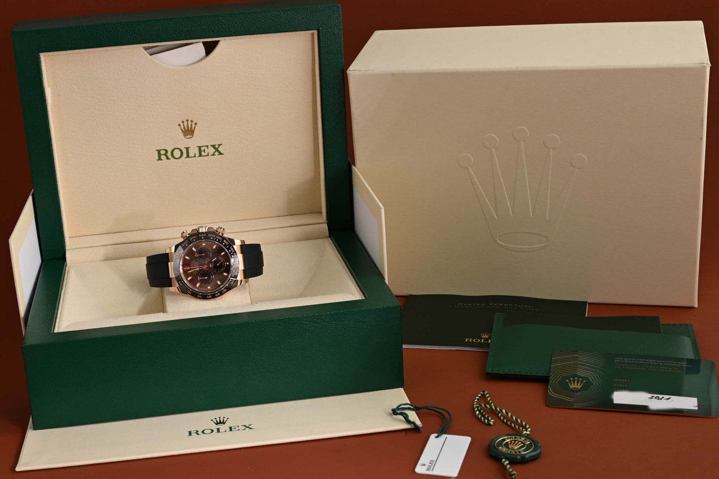 Rolex Daytona Rosegold 116515LN - Chocolate Dial - Full Set