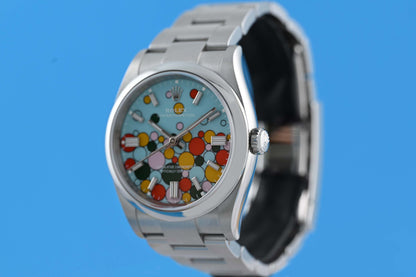 Rolex Oyster Perpetual 36 mm 126000 - Full Set - Celebration Dial - NEW