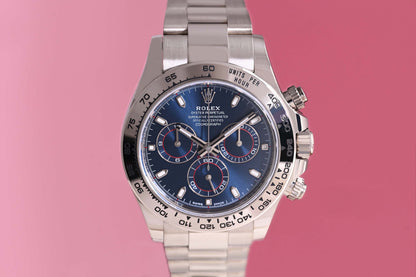 Rolex Daytona White Gold 116509 - Blue Dial - Full Set