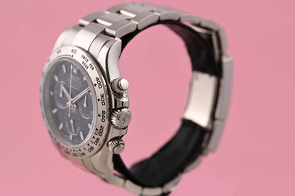 Rolex Daytona White Gold 116509 - Blue Dial - Full Set