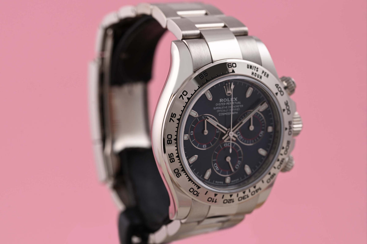 Rolex Daytona White Gold 116509 - Blue Dial - Full Set