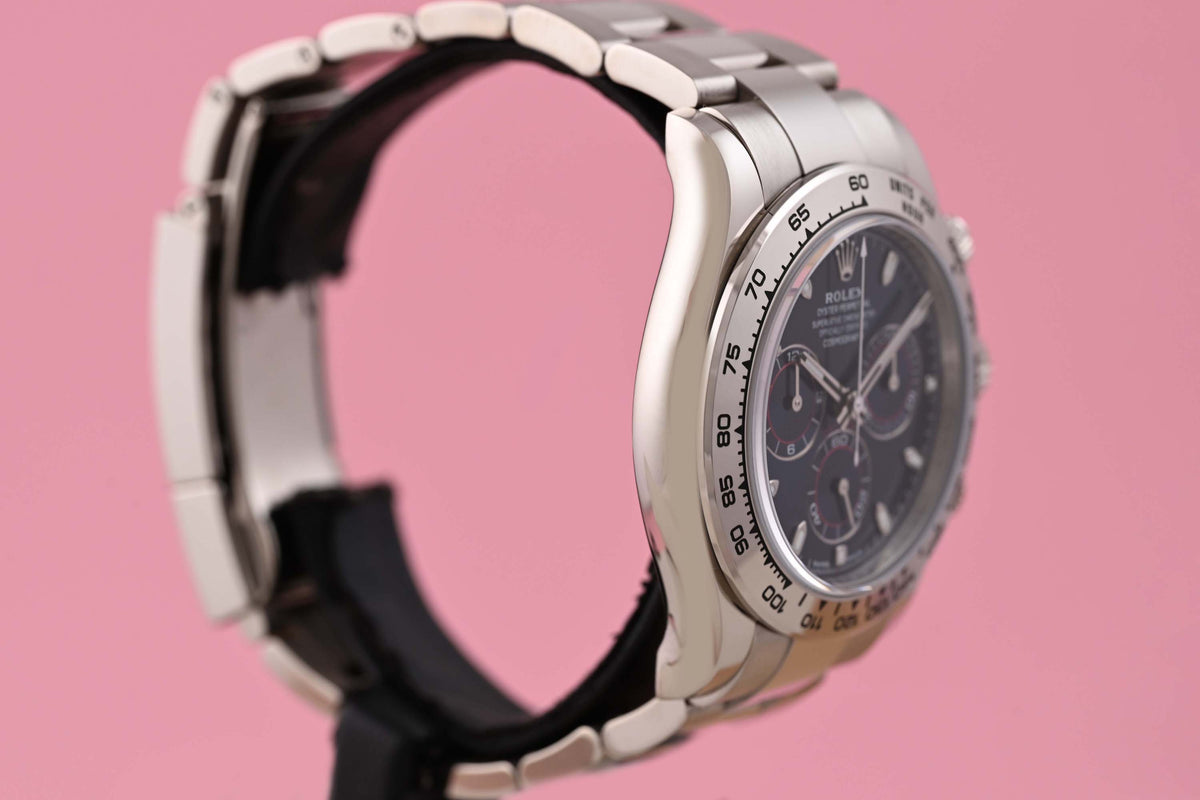 Rolex Daytona White Gold 116509 - Blue Dial - Full Set