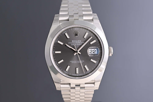 Rolex Datejust 41 - 126300 - Rhodium Dial - Full Set - NEW / Sticker