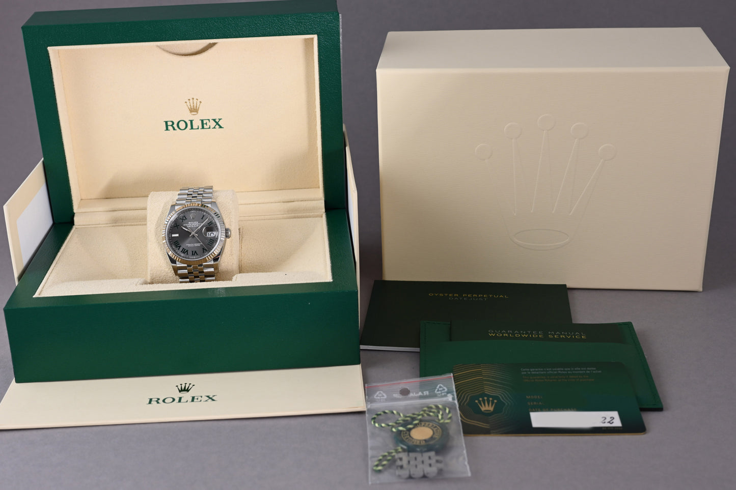 Rolex Oyster Perpetual Datejust 126234 - Full Set - Wimbledon Dial