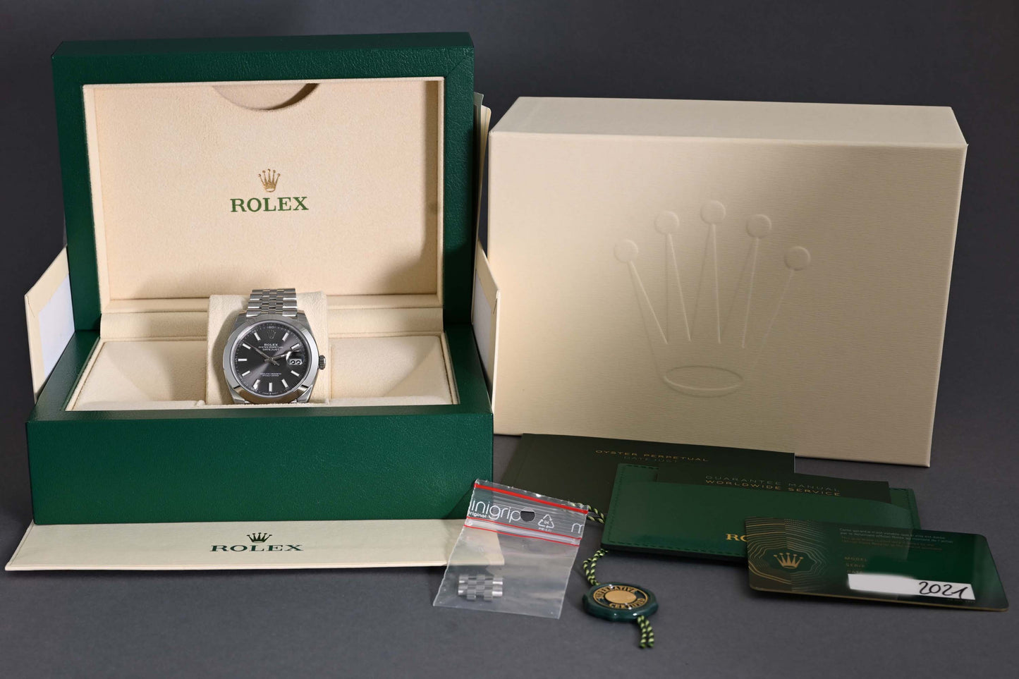 Rolex Datejust 41 - 126300 - Rhodium Dial - Full Set - NEW / Sticker