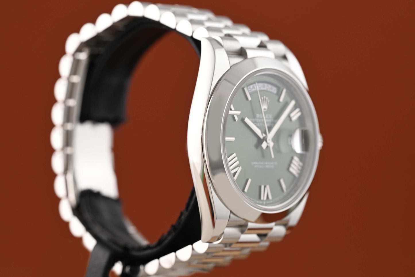 Rolex Day Date 40 Platin 228206 - Full Set - Green Dial