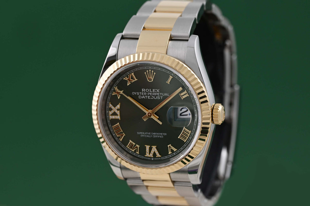 Rolex Datejust 36 - 126233 Green Dial - Full Set