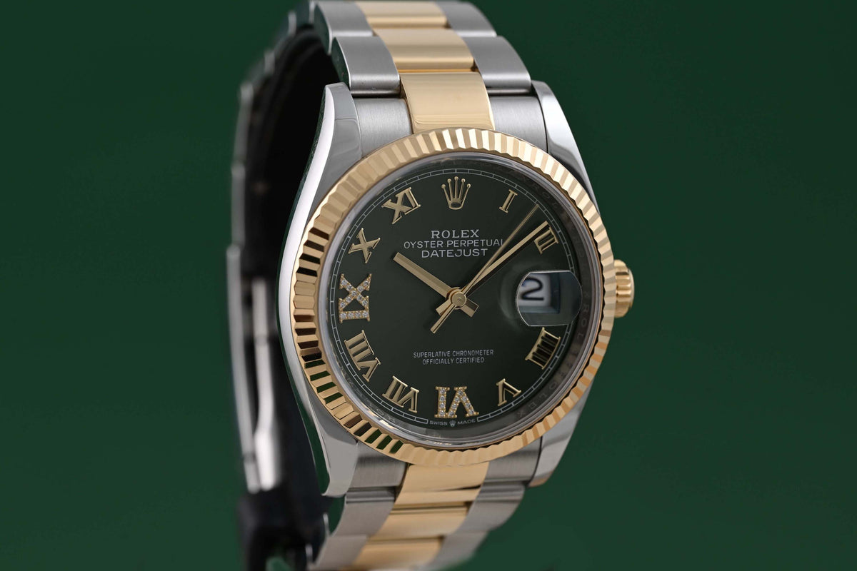 Rolex Datejust 36 - 126233 Green Dial - Full Set
