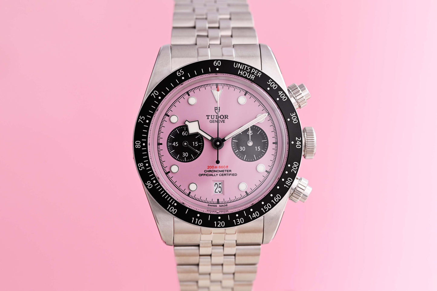 Tudor Black Bay Chronograph 79360N - Pink Dial "Inter Miami" - Full Set - NEW 2026