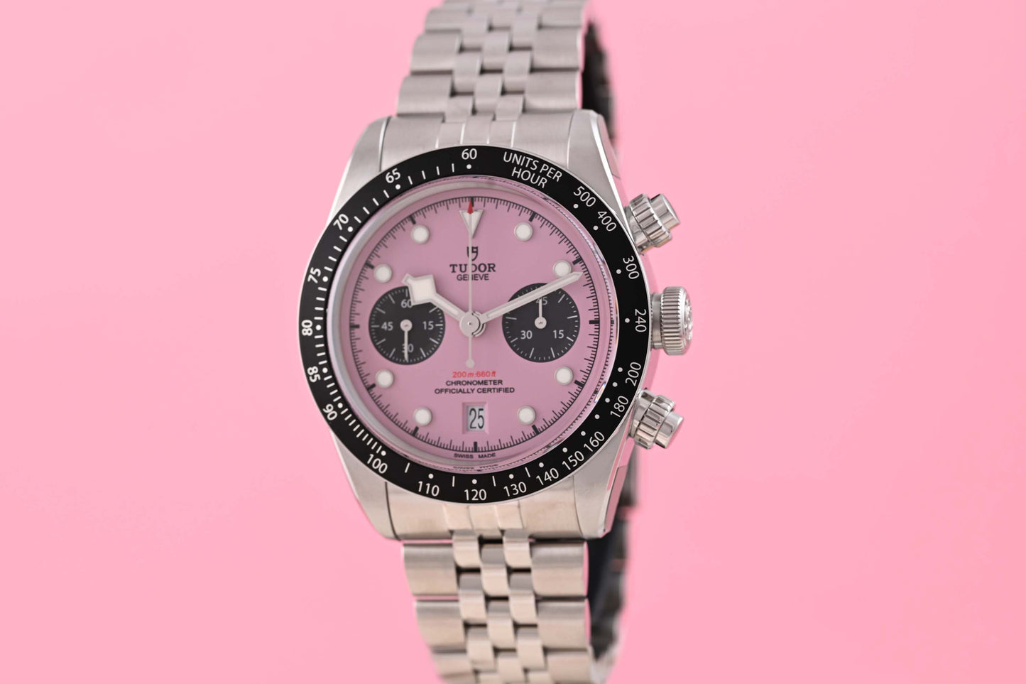 Tudor Black Bay Chronograph 79360N - Pink Dial "Inter Miami" - Full Set - NEW 2026