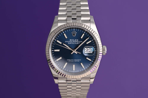 Rolex Oyster Perpetual Datejust 126234 - Blue Dial - Full Set